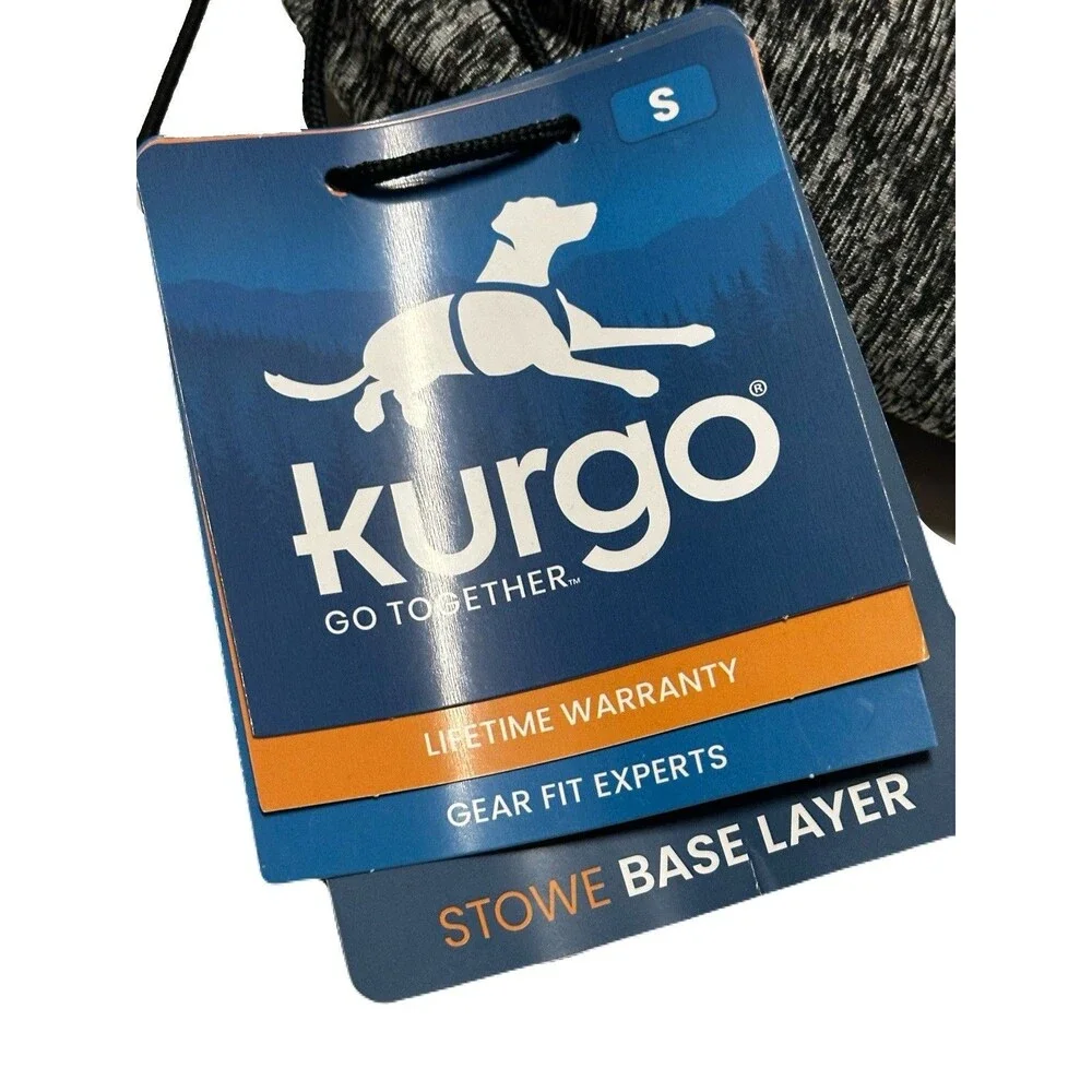 NEW Kurgo Stowe Base Layer Dog Bodysuit Size Small Heather Black Recovery Suit